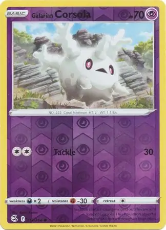Galarian Corsola Reverse Holo