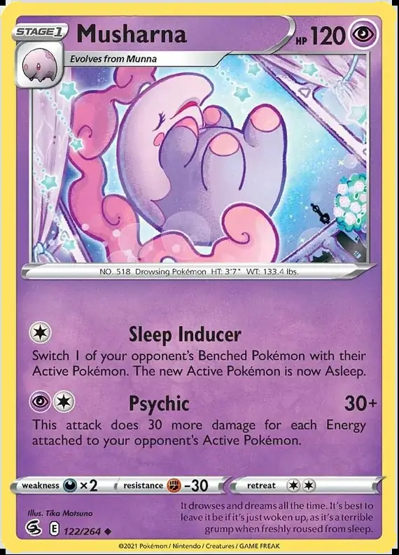 Musharna Pokemon card from Fusion Strike