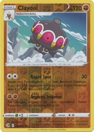 Claydol Reverse Holo