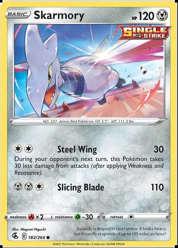 Skarmory Pokemon card from Fusion Strike