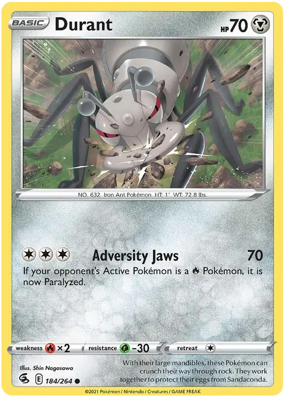 Durant Pokemon card from Fusion Strike