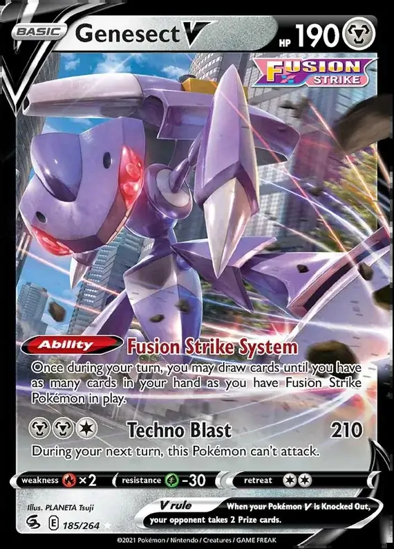 Genesect V Pokemon card from Fusion Strike