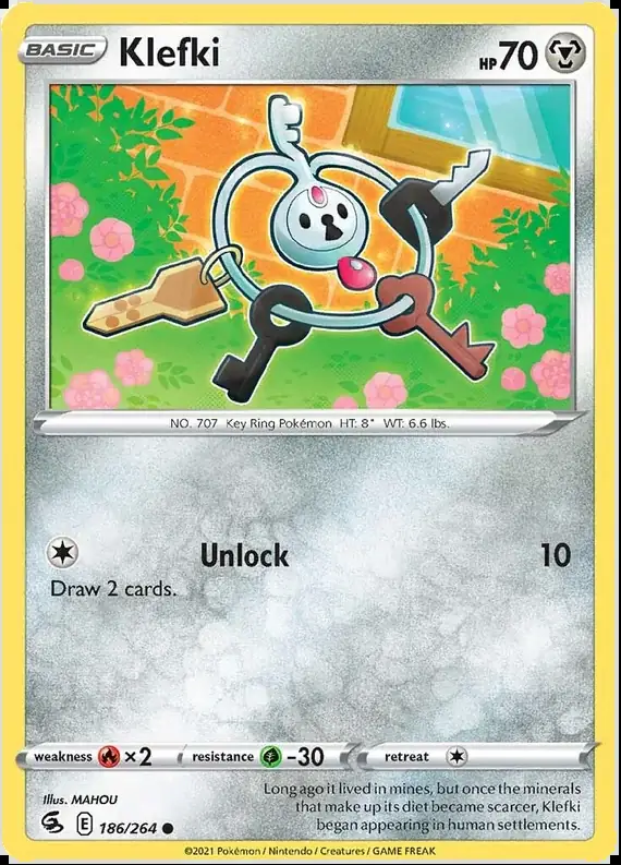 Klefki Pokemon card from Fusion Strike