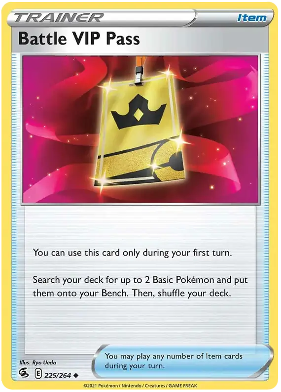Battle VIP Pass Pokemon card from Fusion Strike