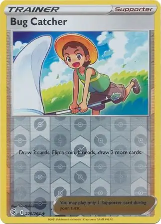 Bug Catcher Reverse Holo Pokemon card from Fusion Strike