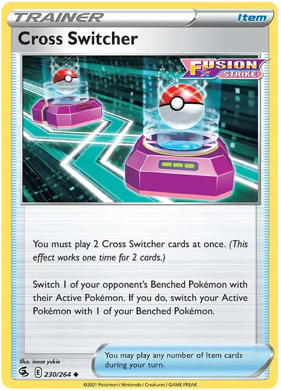 Cross Switcher Pokemon card from Fusion Strike