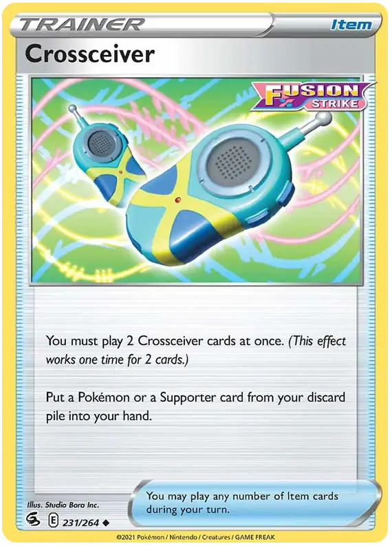 Crossceiver Pokemon card from Fusion Strike