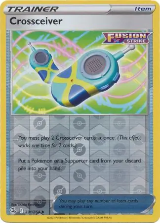 Crossceiver Reverse Holo Pokemon card from Fusion Strike