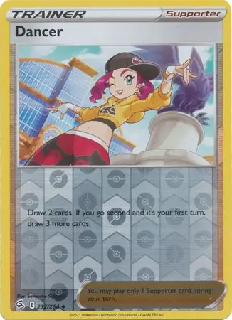Dancer Reverse Holo Pokemon card from Fusion Strike