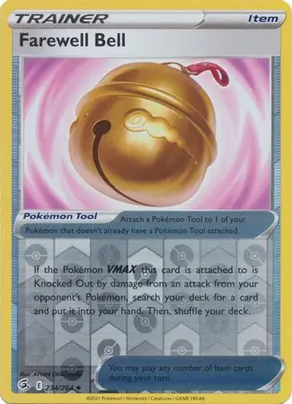 Farewell Bell Reverse Holo Pokemon card from Fusion Strike