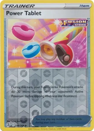 Power Tablet Reverse Holo Pokemon card from Fusion Strike
