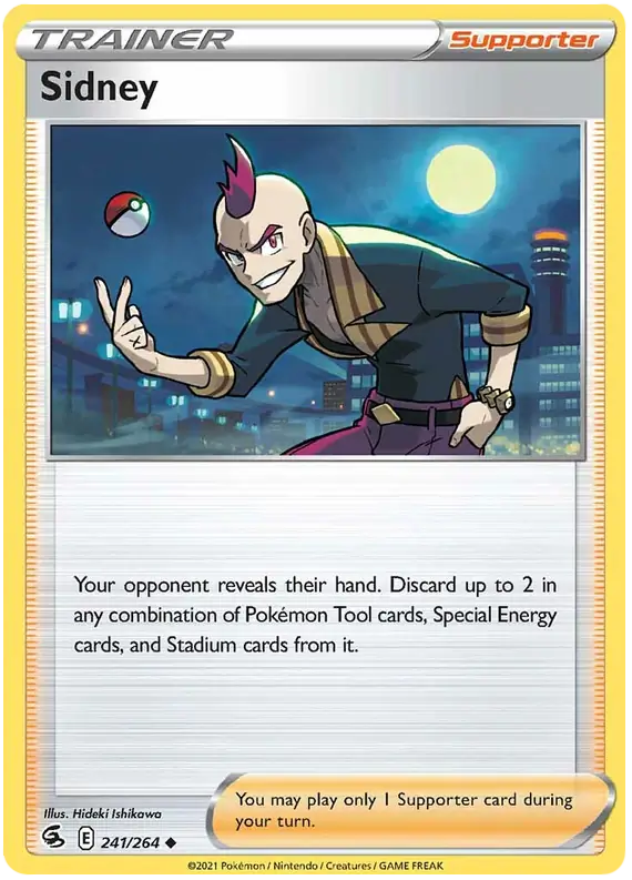 Sidney Pokemon card from Fusion Strike