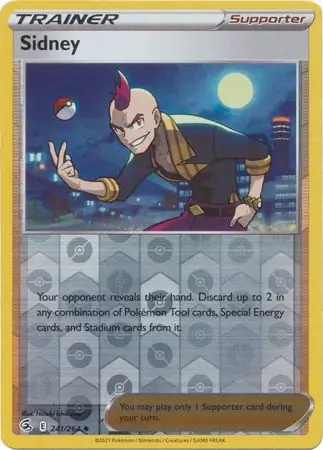 Sidney Reverse Holo Pokemon card from Fusion Strike