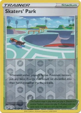 Skaters' Park Reverse Holo Pokemon card from Fusion Strike
