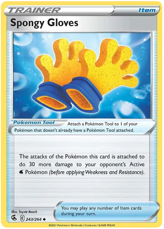 Spongy Gloves Pokemon card from Fusion Strike