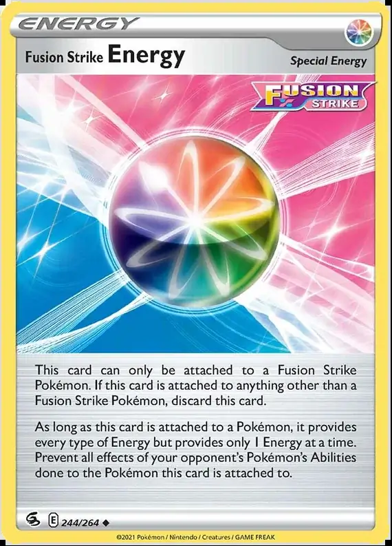 Fusion Strike Energy Pokemon card from Fusion Strike