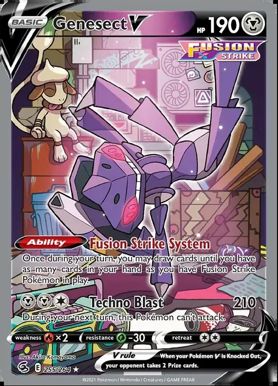 Genesect V Pokemon card from Fusion Strike