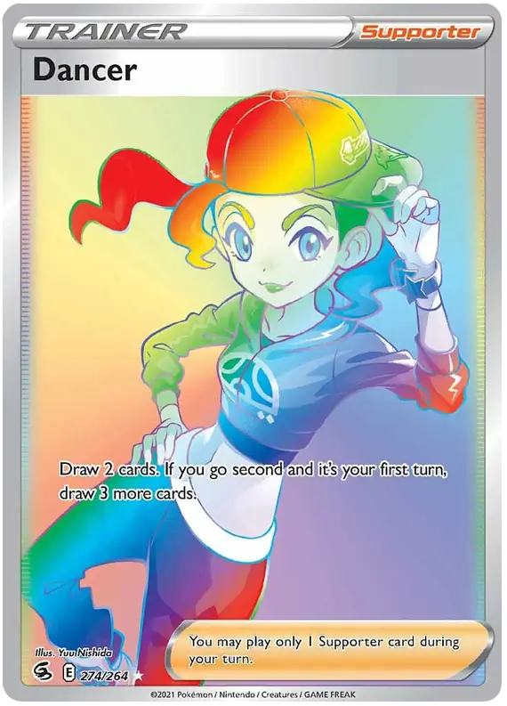 Dancer Pokemon card from Fusion Strike