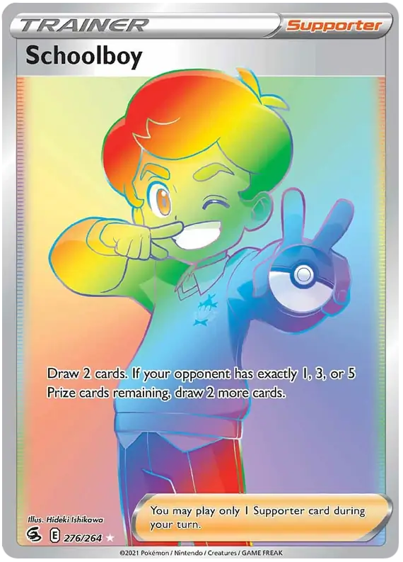 Schoolboy Secret Pokemon card from Fusion Strike