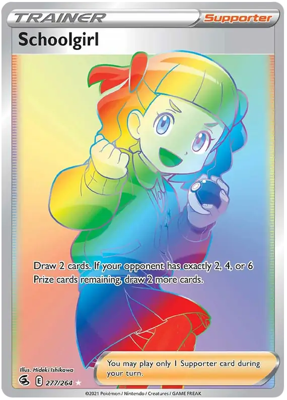 Schoolgirl Secret Pokemon card from Fusion Strike