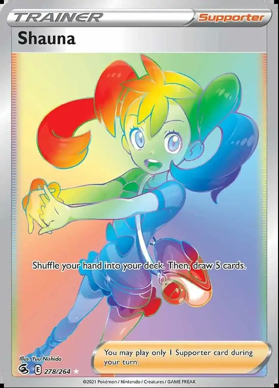 Shauna Secret Pokemon card from Fusion Strike