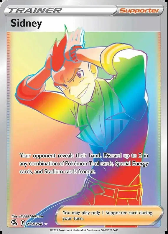 Sidney Secret Pokemon card from Fusion Strike