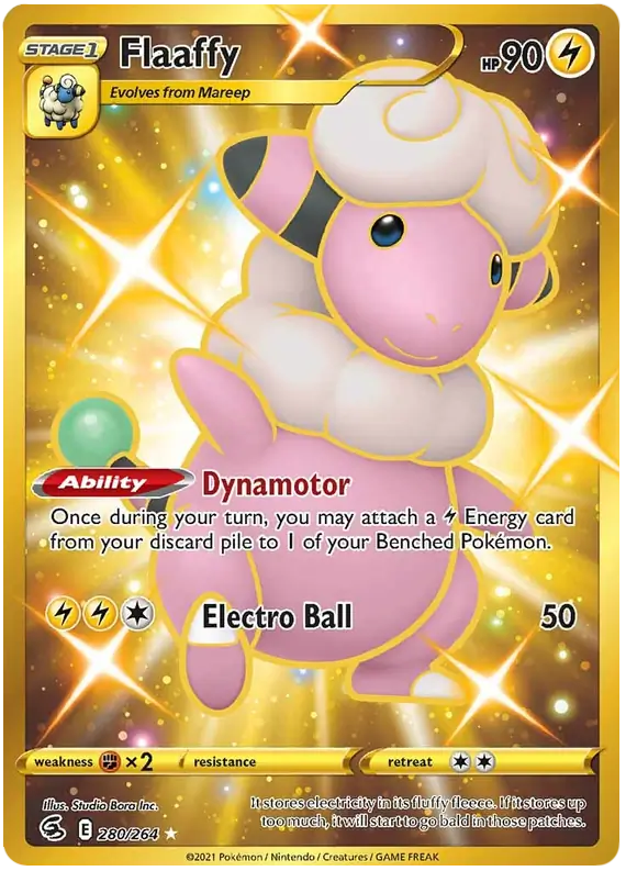 Flaaffy Secret Pokemon card from Fusion Strike