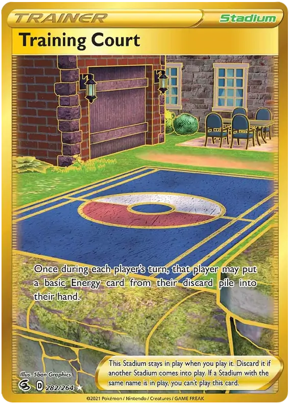 Training Court Secret Pokemon card from Fusion Strike