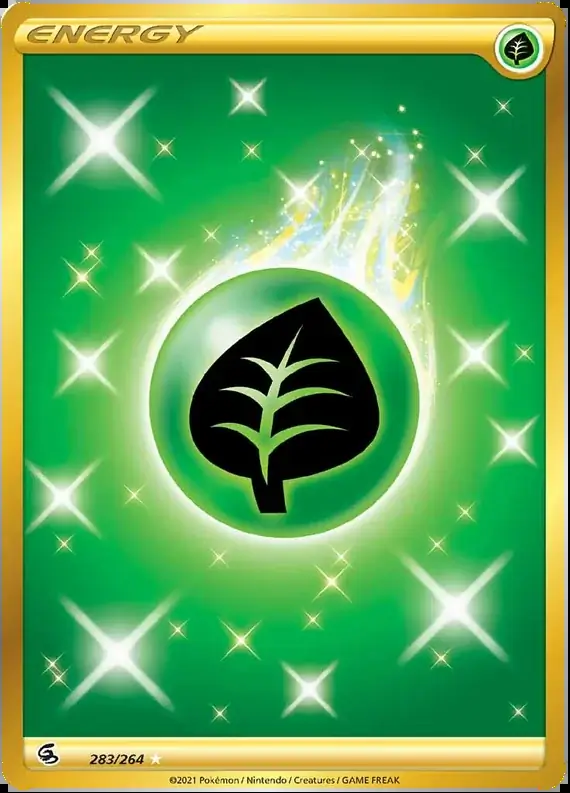 Grass Energy Secret Pokemon card from Fusion Strike