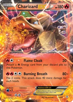 Charizard EX Pokemon card from Generations