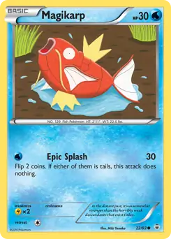 Magikarp Pokemon card from Generations