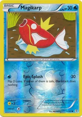 Magikarp Reverse Holo Pokemon card from Generations