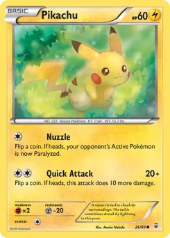 Pikachu Pokemon card from Generations