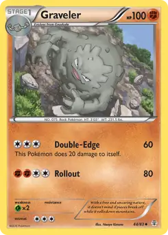 Graveler Pokemon card from Generations