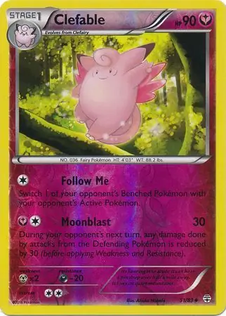 Clefable Reverse Holo