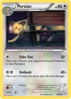 Persian Pokemon card from Generations