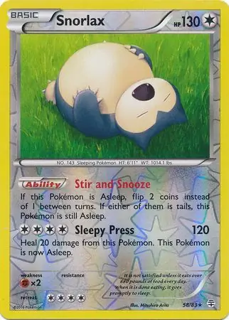 Snorlax Reverse Holo