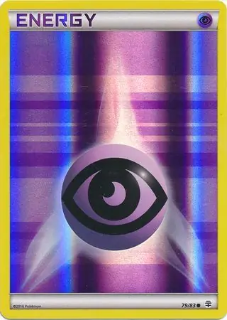 Psychic Energy Reverse Holo Pokemon card from Generations