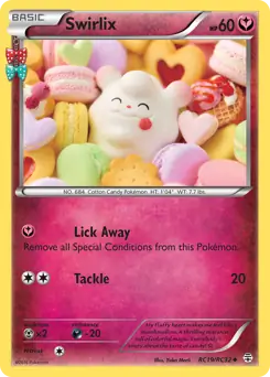 Swirlix Pokemon card from Generations Radiant Collection