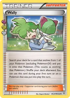 Wally Pokemon card from Generations Radiant Collection