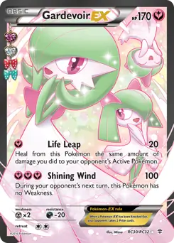 Full Art Gardevoir EX Pokemon card from Generations Radiant Collection