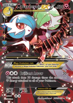 Full Art M Gardevoir EX Pokemon card from Generations Radiant Collection