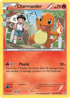 Charmander Pokemon card from Generations Radiant Collection