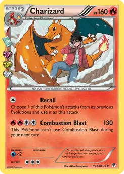 Charizard Pokemon card from Generations Radiant Collection
