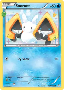 Snorunt Pokemon card from Generations Radiant Collection