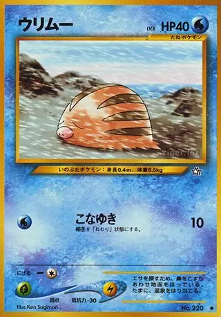 Swinub Pokemon card from Gold, Silver, to a New World...