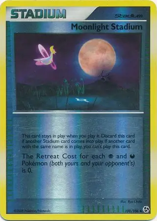 Moonlight Stadium Reverse Holo Pokemon card from Great Encounters