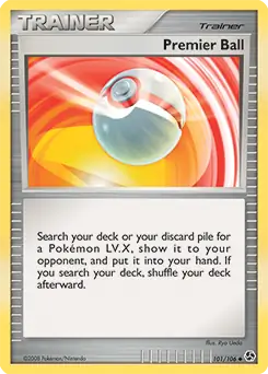 Premier Ball Pokemon card from Great Encounters