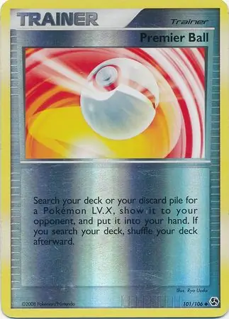 Premier Ball Reverse Holo Pokemon card from Great Encounters