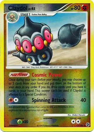 Claydol Reverse Holo Pokemon card from Great Encounters